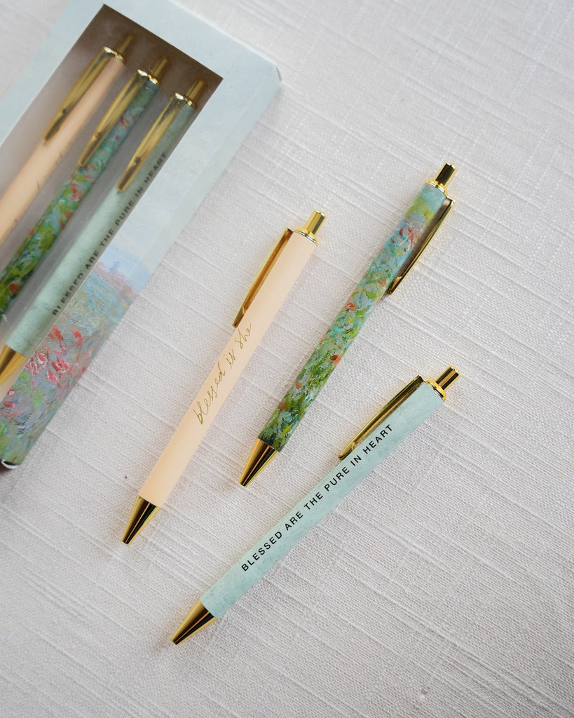 Pen Set // Pure In Heart - Blessed Is She Accessories