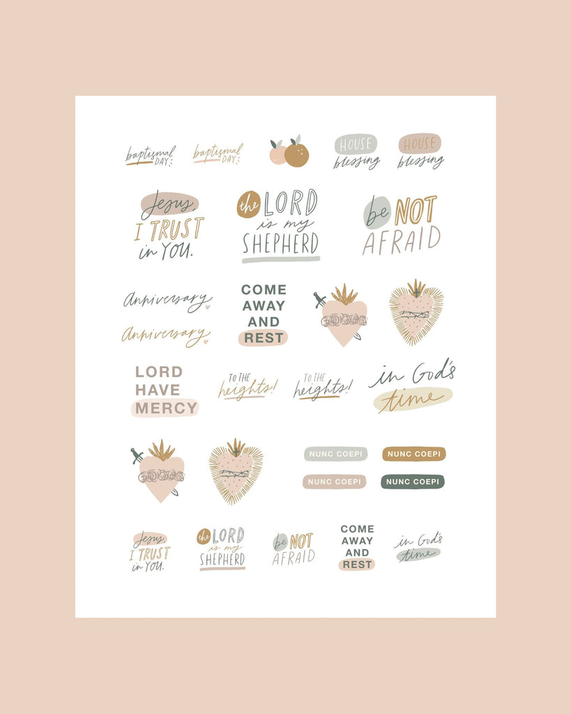 Planner Stickers - Blessed Is She Stickers
