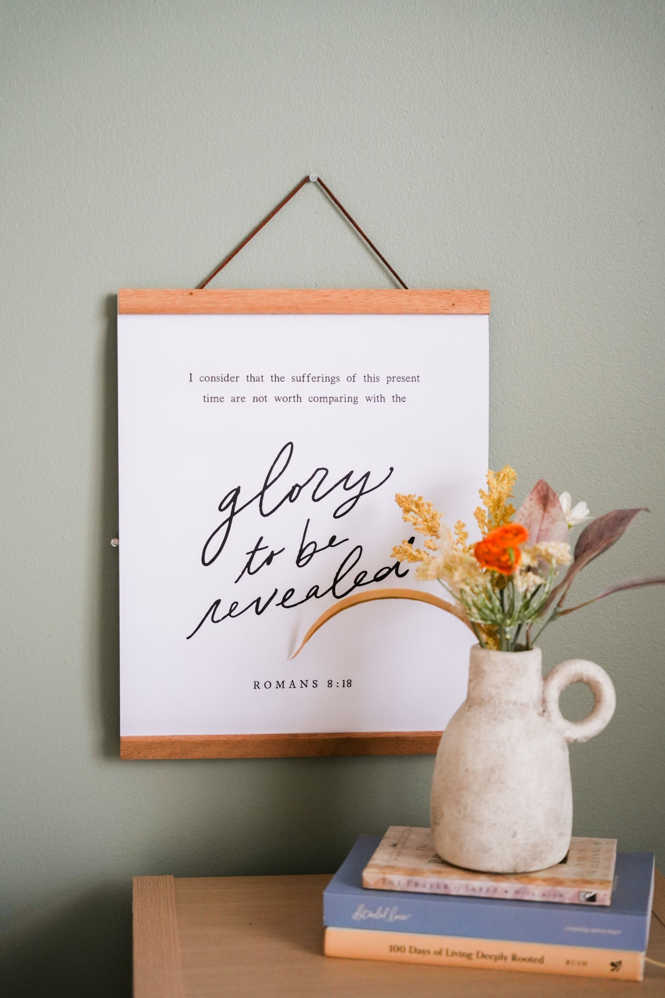 Romans 8 Scripture Poster (11x14) - Blessed Is She Posters & Prints