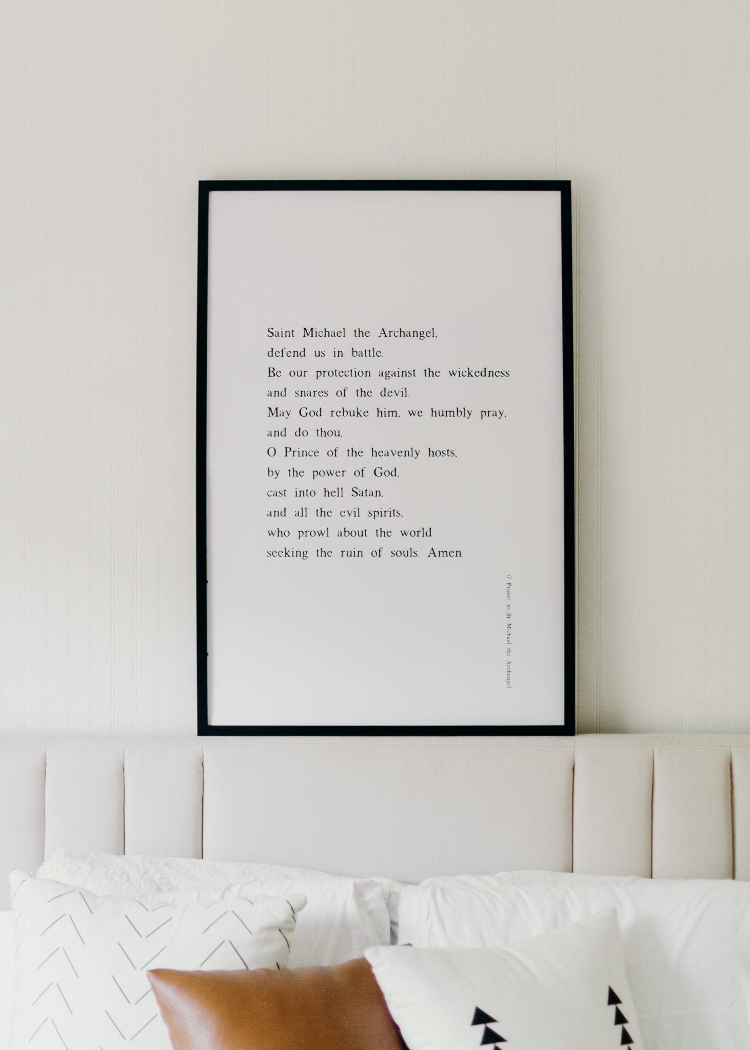 Saint Michael Prayer Poster - Blessed Is She Posters & Prints