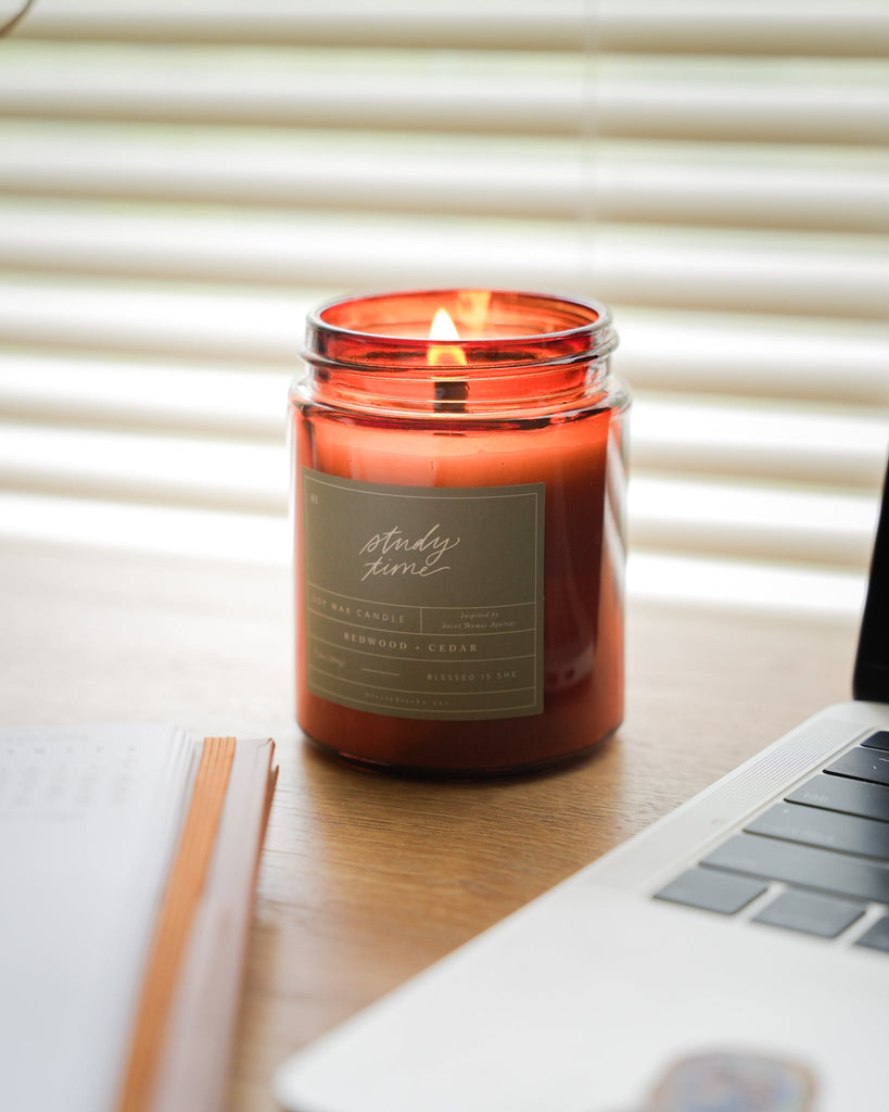 Study Time // Saintly Scents Candle - Blessed Is She Candles