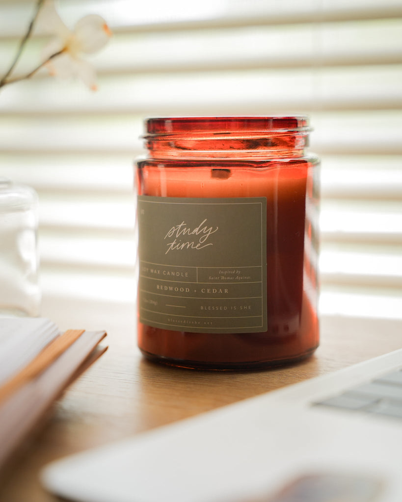 Study Time // Saintly Scents Candle - Blessed Is She Candles