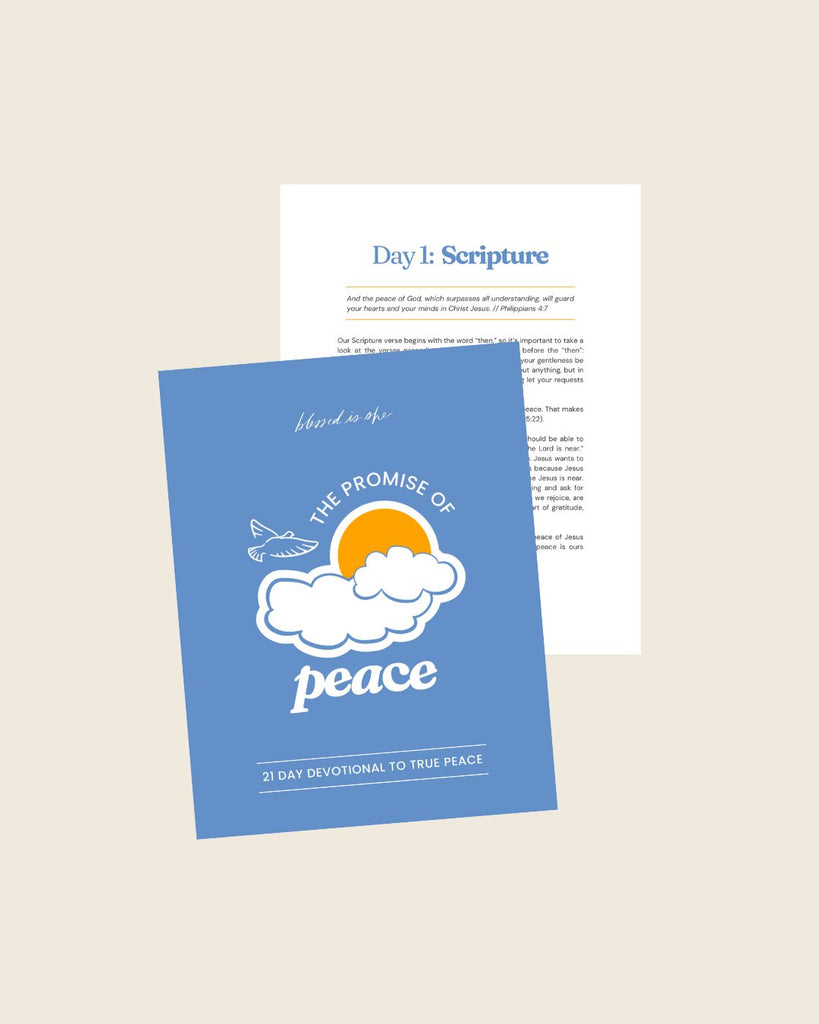 The Promise of Peace E - Book // 21 Day Devotional to True Peace - Blessed Is She Books, Digital Download